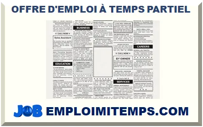 OFFRE D'EMPLOI À TEMPS PARTIEL 2026-2027